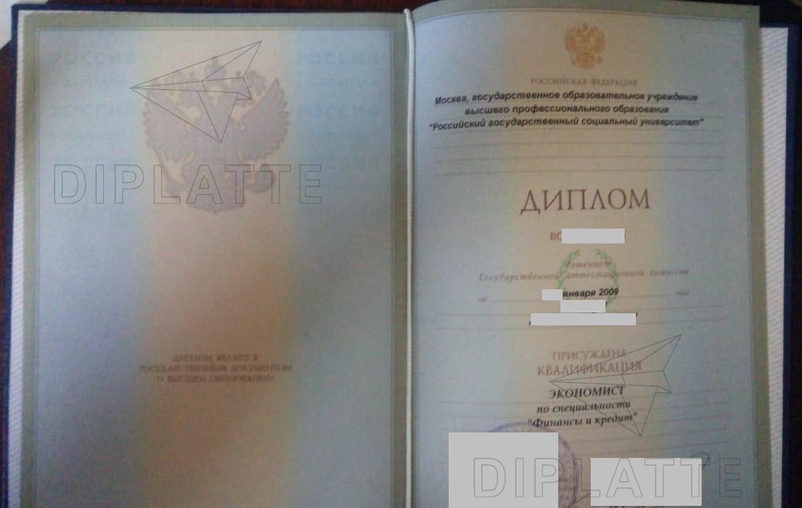 Диплом РГСУ